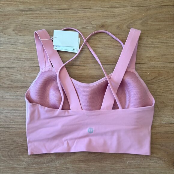 Lululemon Athletic Like A Cloud Longline Bra D/DD Pink Tide NWT Women’s Size 4 - Picture 2 of 6
